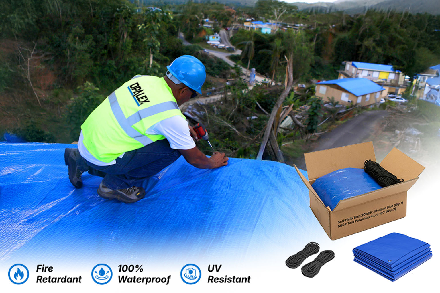 Heavy Duty Emergency Roof Kit - Flame Resistant