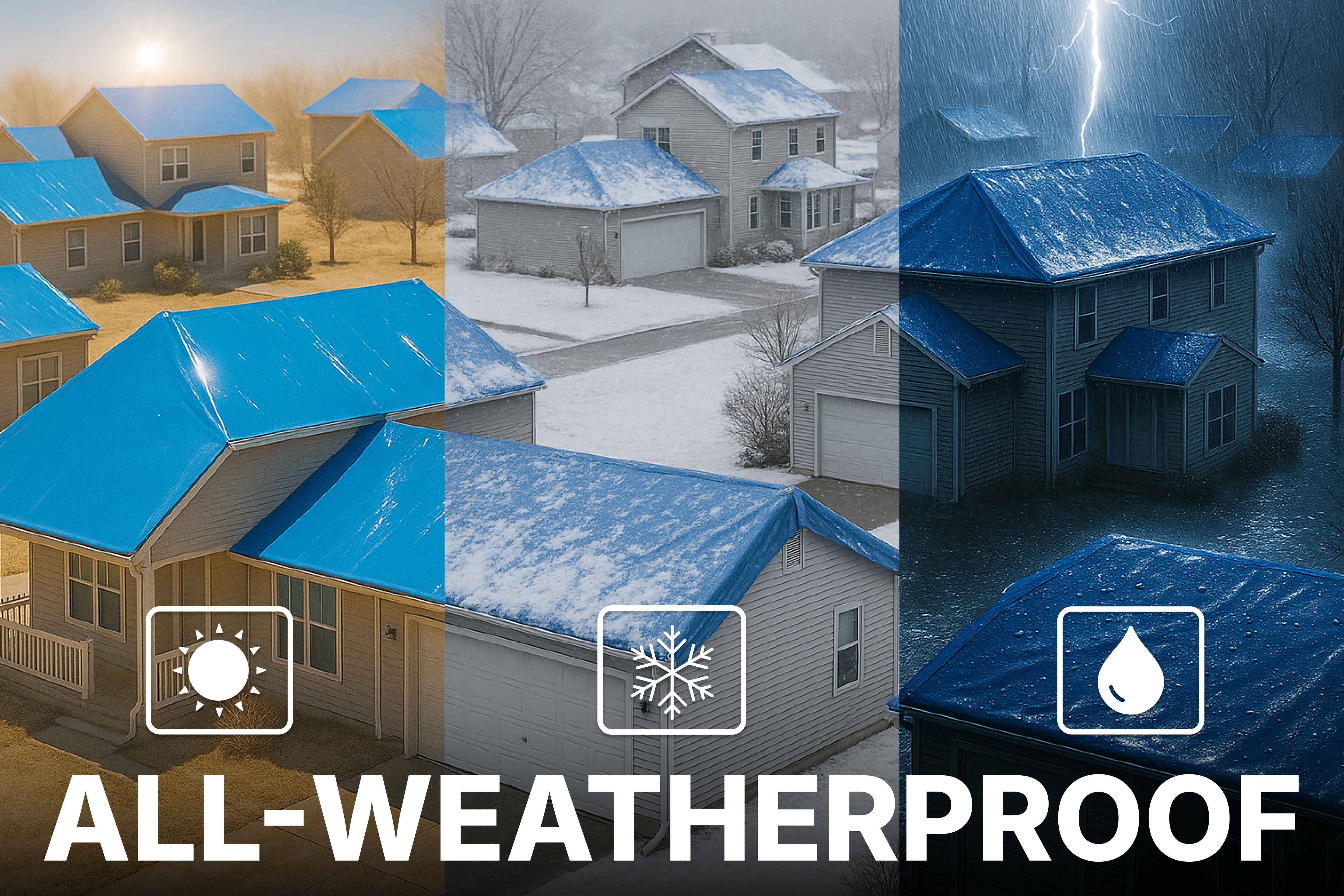 Emergency Roof Tarp Kit - Heavy Duty
