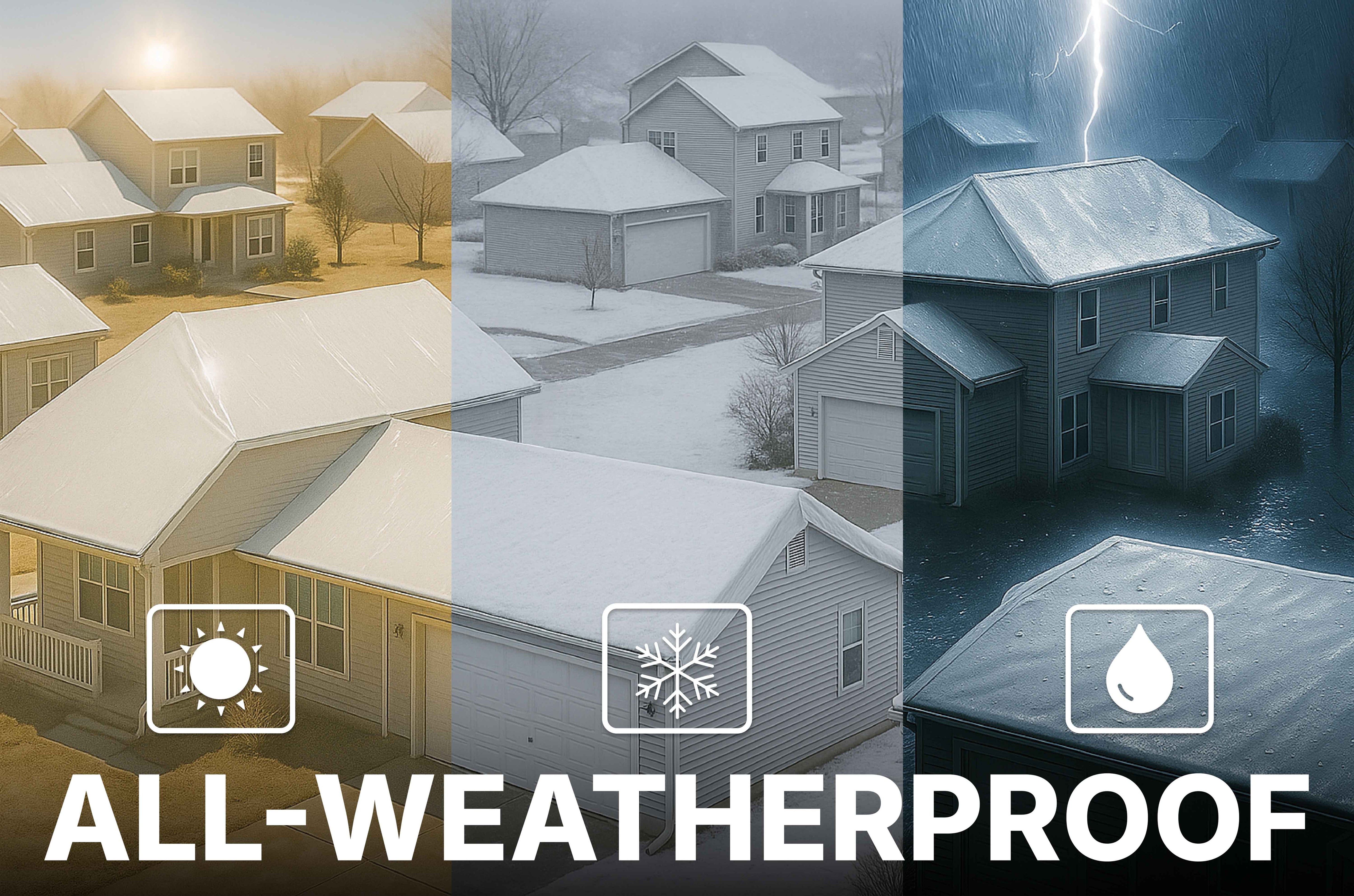 Self Adhesive Tarp - UV, Flame Resistant