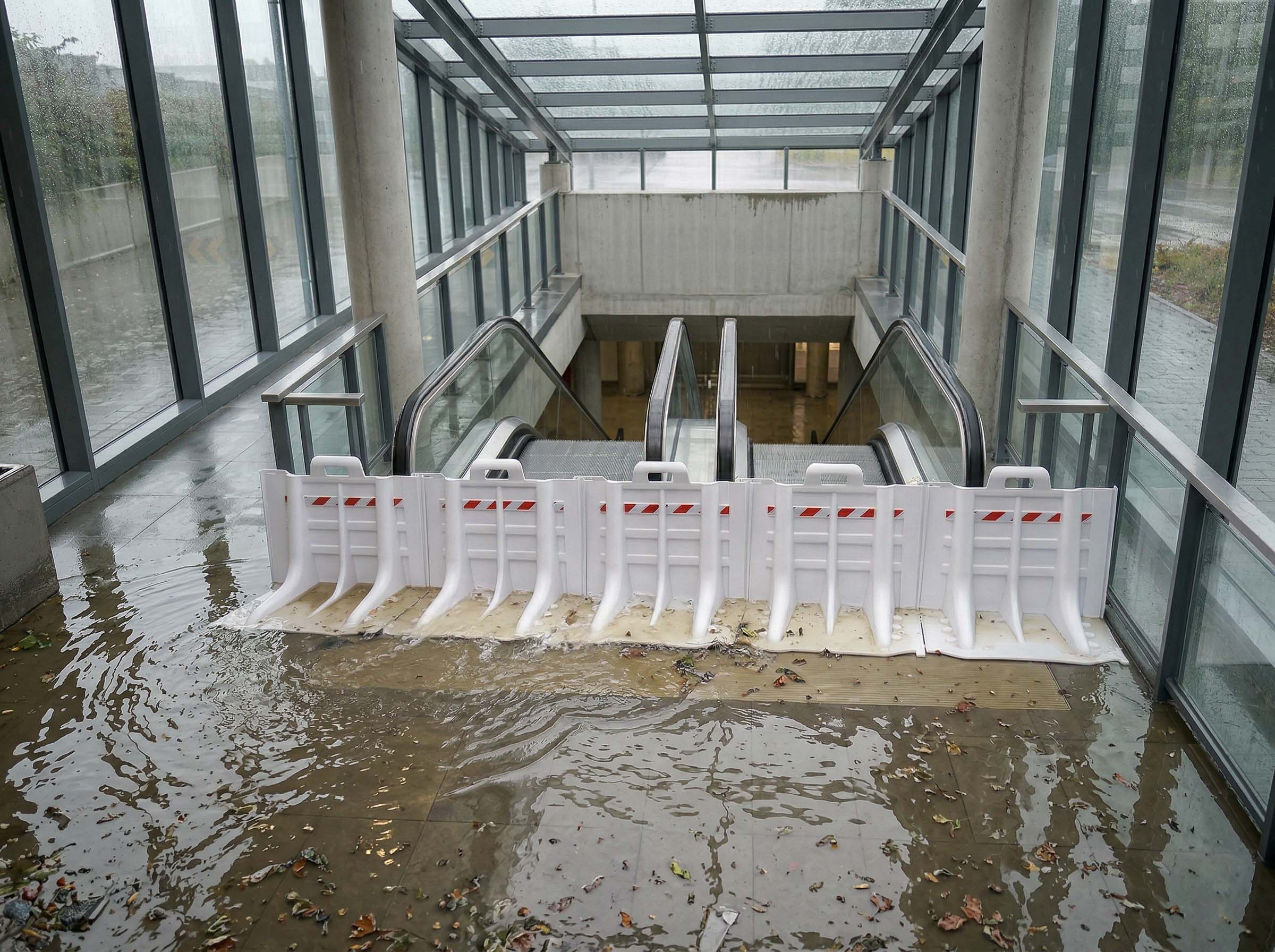 Modular Flood Barrier System - 39" Commercial, Rapid Deploy, Reusable