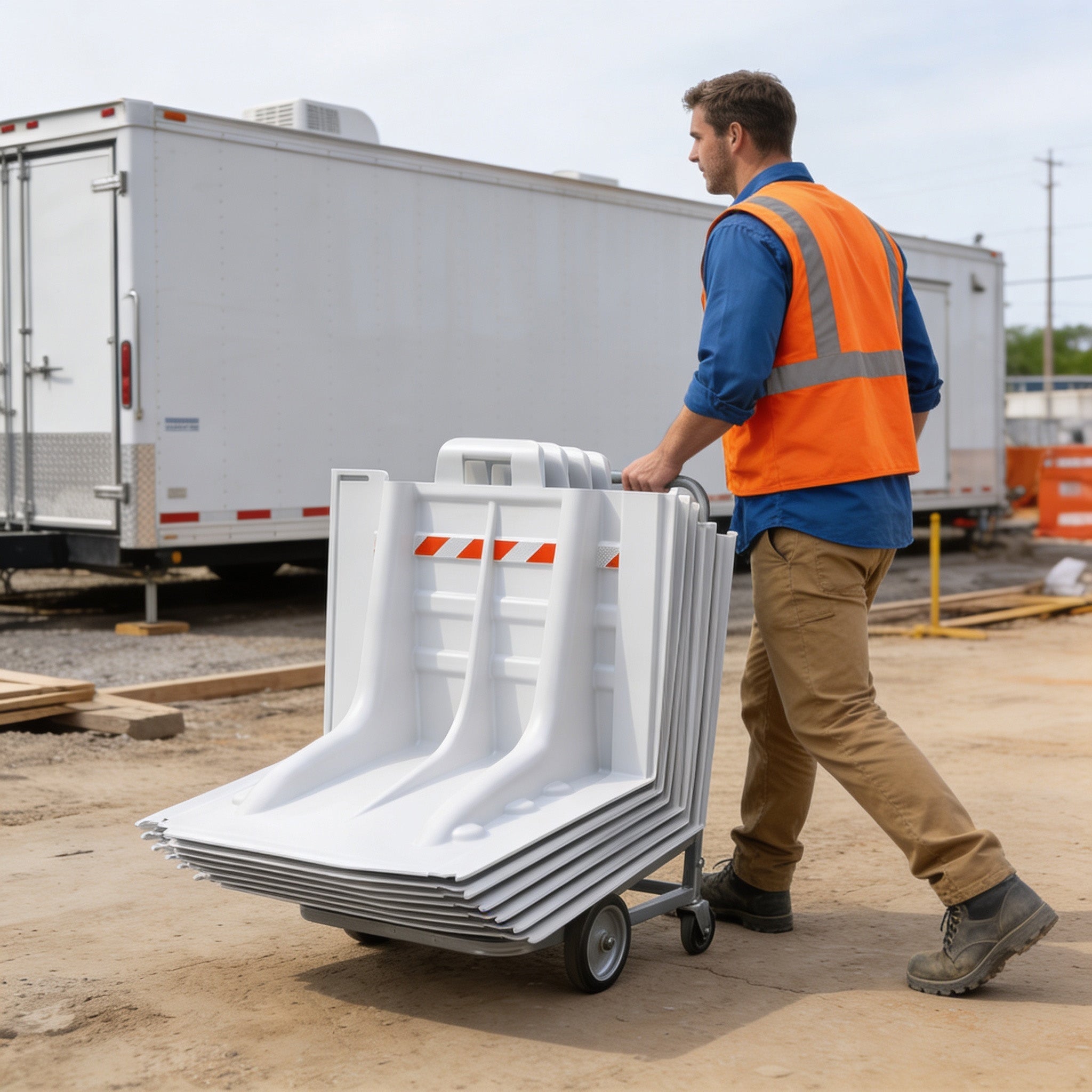 Modular Flood Barrier System - 39" Commercial, Rapid Deploy, Reusable