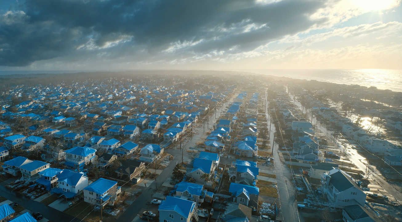 Emergency Roof Tarp Kit - Flame Resistant