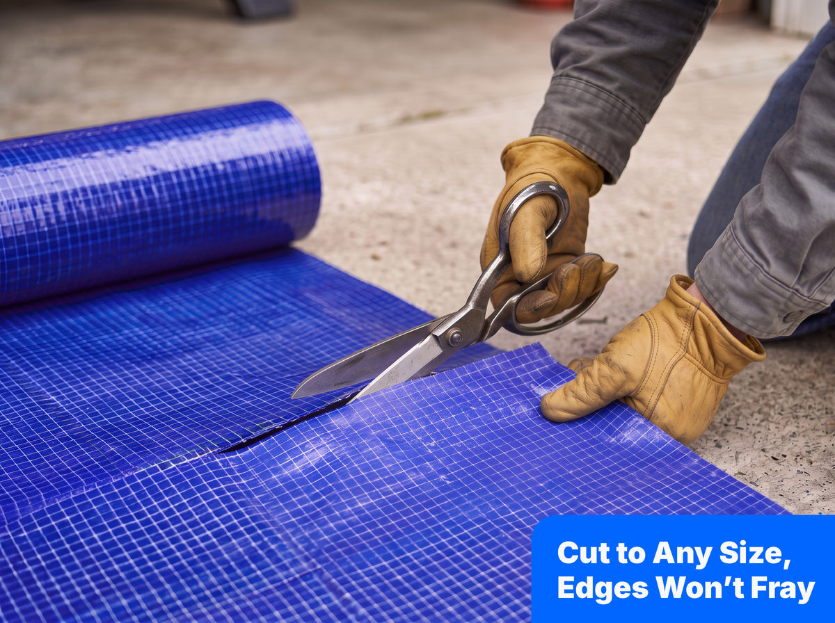 Emergency Roof Sheeting Blue