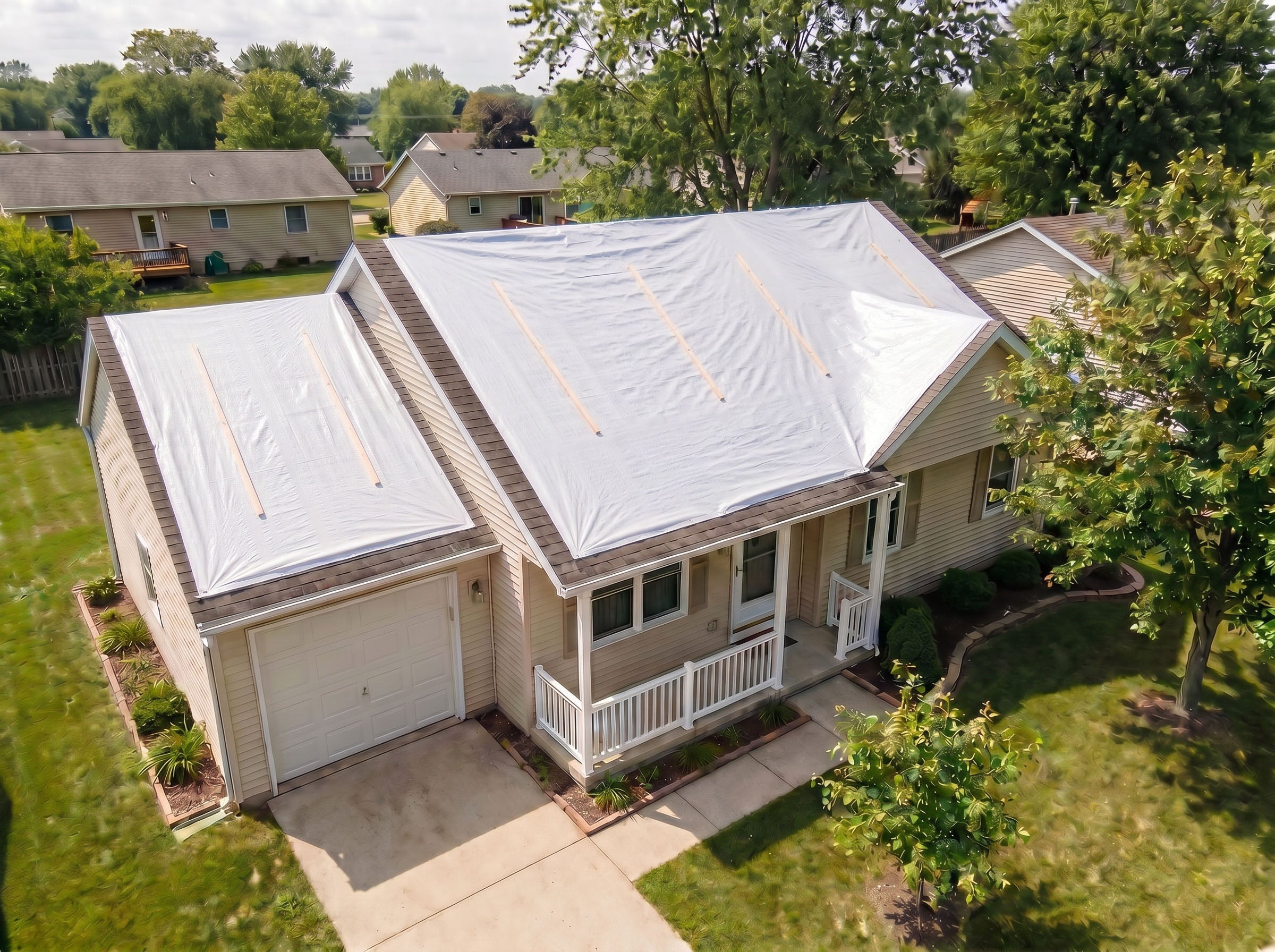 Emergency Roof Sheeting White