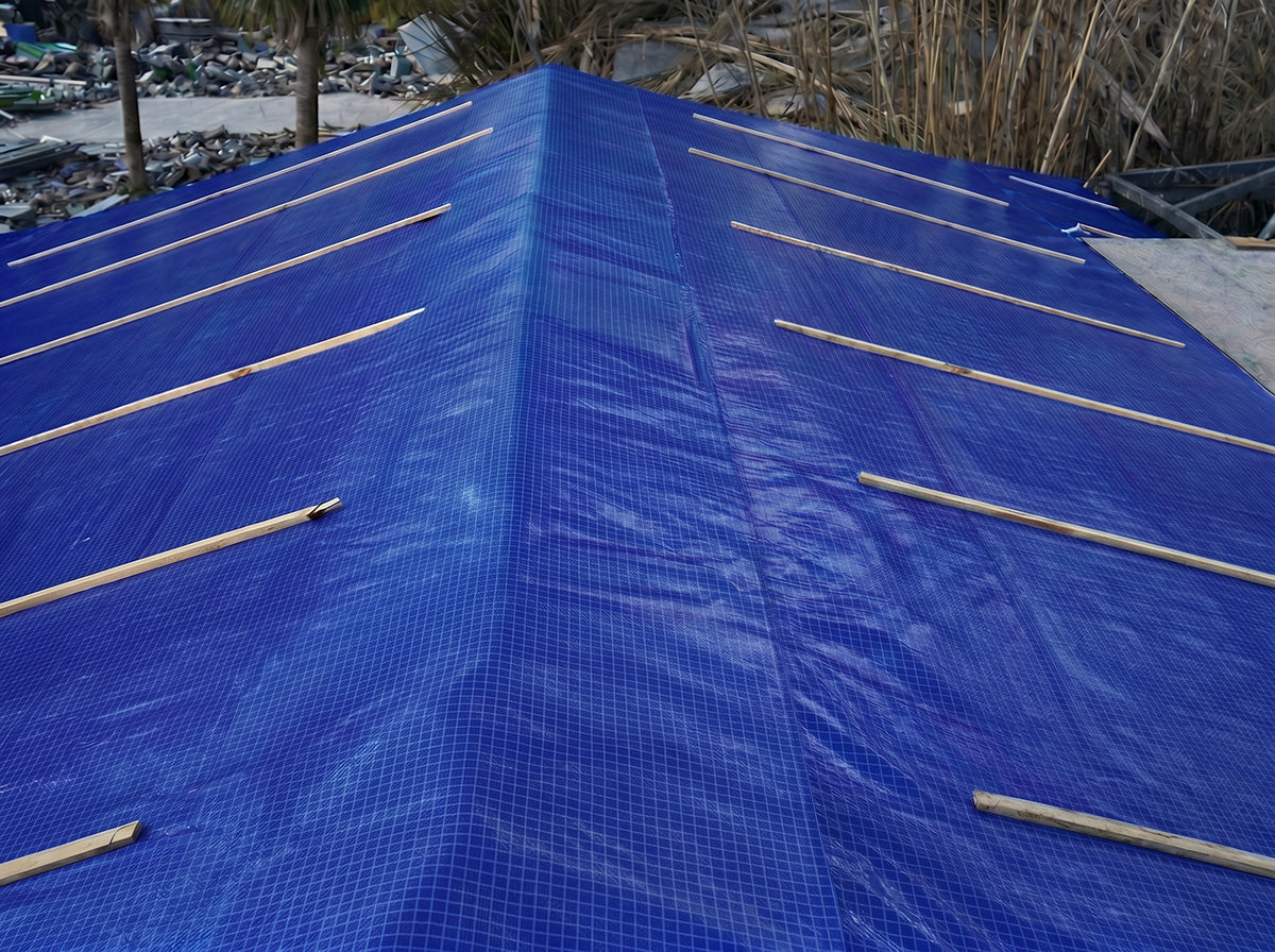 Emergency Roof Sheeting Blue 