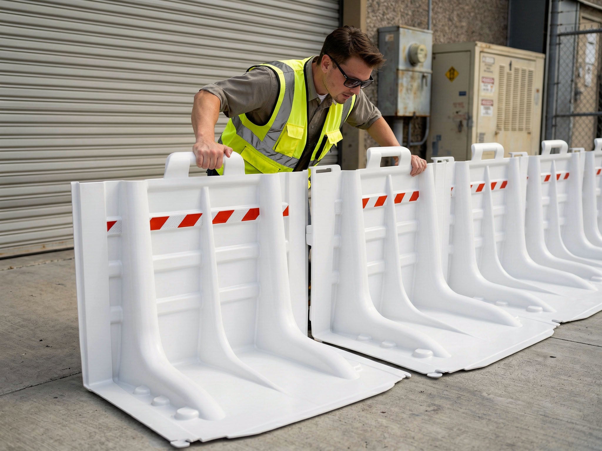 Modular Flood Barrier System - 39" Commercial, Rapid Deploy, Reusable