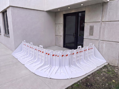 Outward Curved Flood Barriers