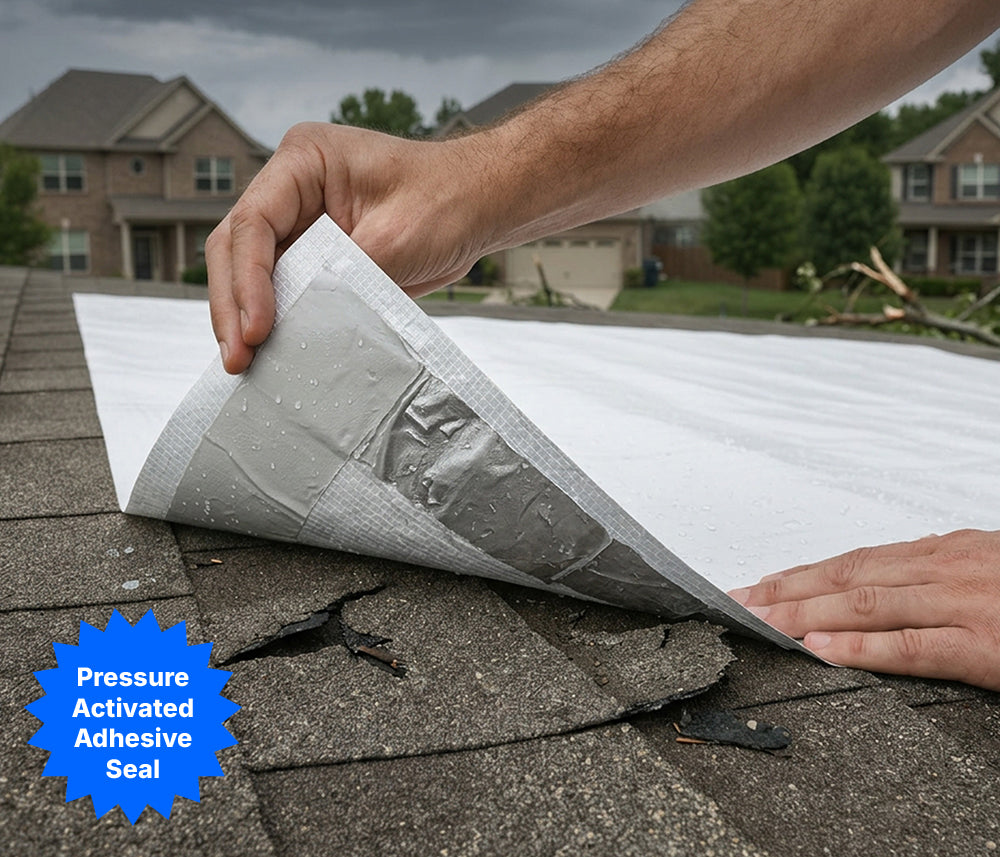 Emergency Roof Tarp - Self-Adhesive