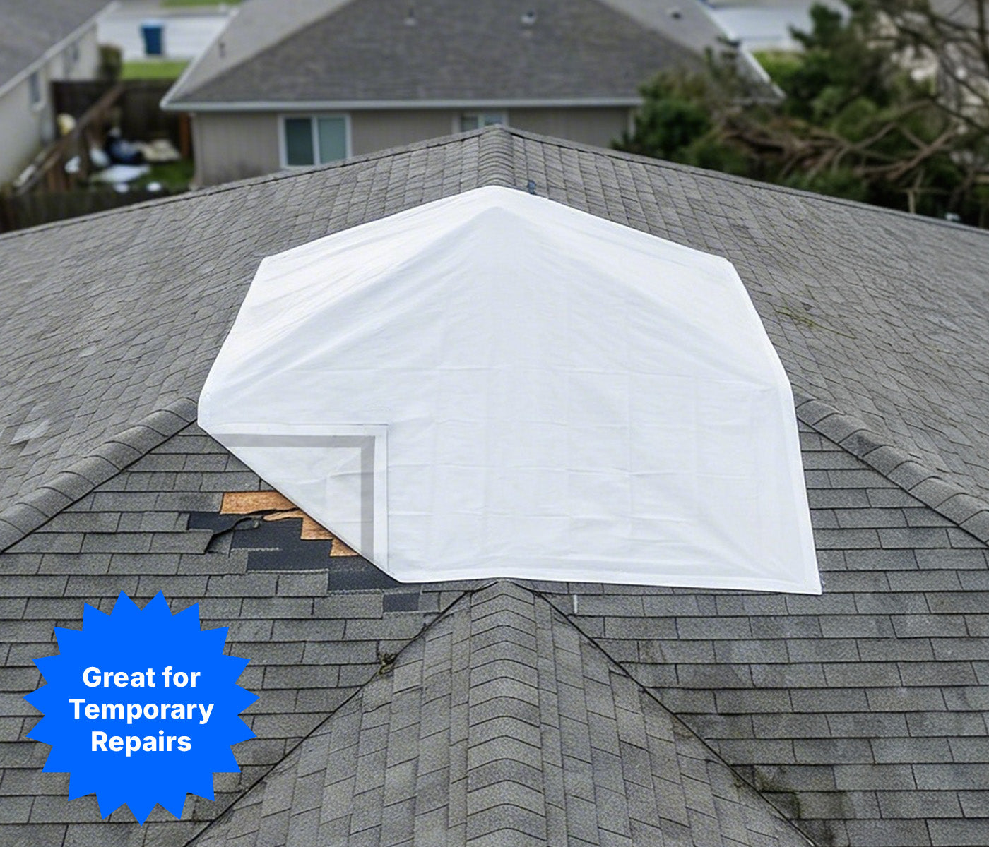 Emergency Roof Tarp - Self-Adhesive