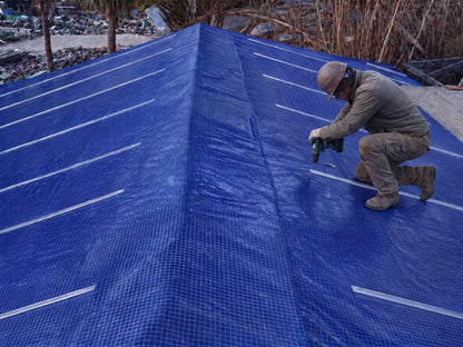 Emergency Roof Sheeting Blue 